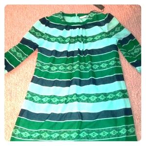 Green tunic dress